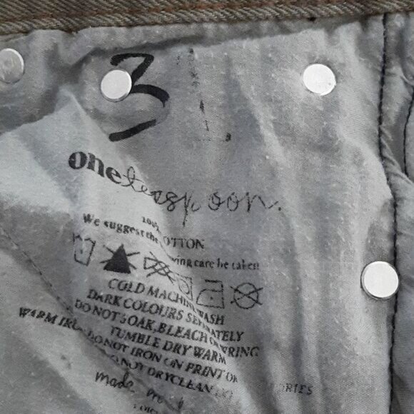 One Teaspoon Olive Distressed Jeans - Picture 13 of 16